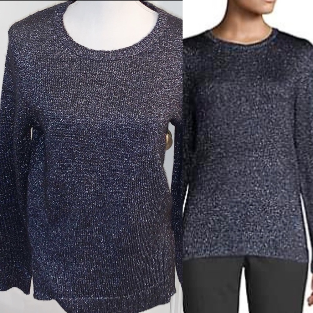 Blue Metallic Crewneck‎ Sweater NW